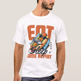 Ät, sov, spela, upprepa t shirt