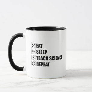 Ät. Sov. Teach Science. Upprepa Mugg