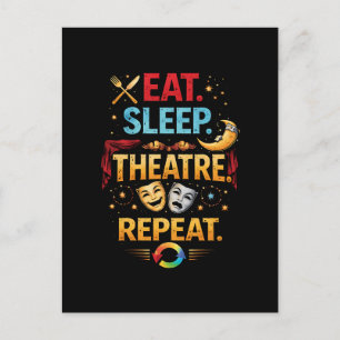 Ät, Sov, Teater, Repeterar Vykort