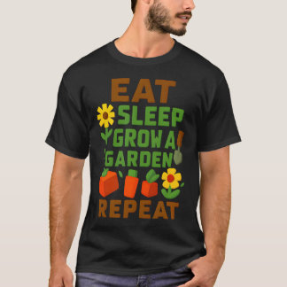 Ät Sov Väx En Trädgård Upprepa Gamer Stil T Shirt