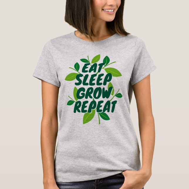 Ät Sov Väx Repat T-shirt för Homesteaders (Framsida)