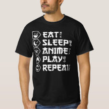Ät Sova Anime Spela Upprepa Otaku Anime Livsstil