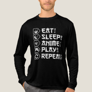 Ät Sova Anime Spela Upprepa Otaku Anime Livsstil T Shirt