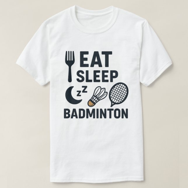 Ät Sova Badminton T Shirt (Design framsida)