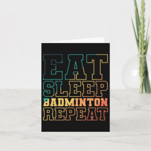 Ät Sova Badminton Upprepa Shuttle Sport Kort