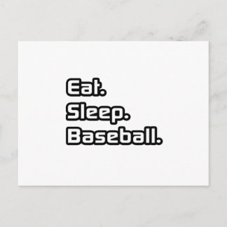 Ät. Sova. Baseboll. Vykort