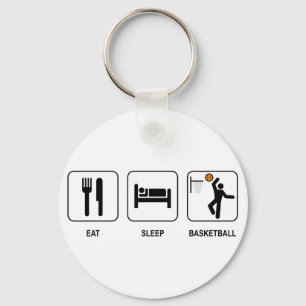 Ät Sova Basket Nyckelring