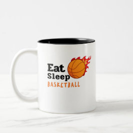 Ät Sova Basket Två-Tonad Mugg