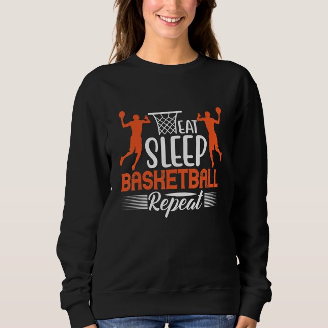 Ät Sova Basket Upprepa 2 T Shirt (Framsida)