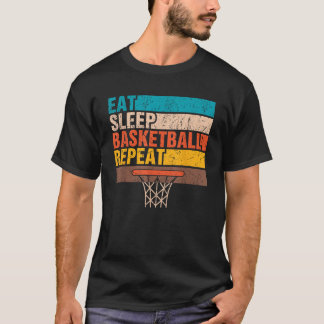 Ät Sova Basketboll Upprepa Basketboll Ungdomar Bba T Shirt