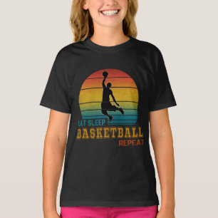 Ät Sova Basketboll Upprepa  T Shirt