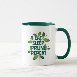 Ät Sova Beskära Upprepa Kaffe Mugg för trädgårdsmä