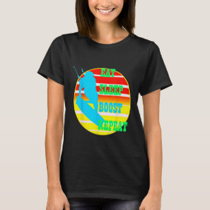 Ät Sova Boosta Upprepa Kitesurfa Med Gul Retro T Shirt