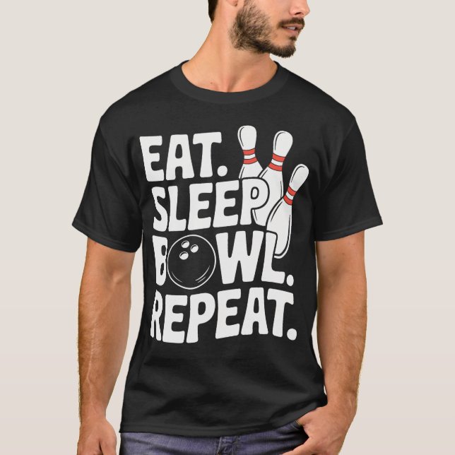 Ät Sova Bowla T Shirt (Framsida)