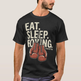 Ät Sova Boxning Perfekt Dag Vintage T Shirt