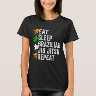 Ät Sova Brasiliansk Jiu Jitsu Upprepa - Jiu Jitsu T Shirt