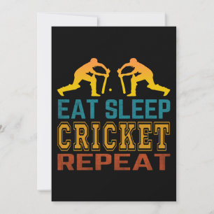 Ät Sova Cricket Upprepa Inbjudningar