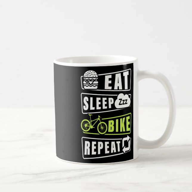 Ät Sova Cykla Upprepa  Kaffemugg (Höger)