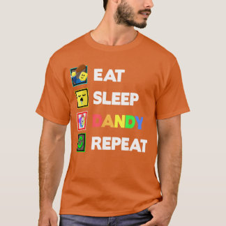 Ät Sova Dandy Upprepa Födelsedagsdekoration Pojkar T Shirt