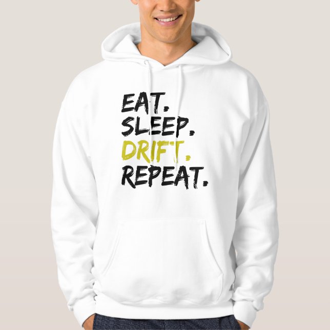 Ät Sova Driva Upprepa - Drifting   Hoodie (Framsida)