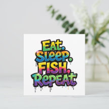 Ät Sova Fiska Upprepa Regnbågsgraffiti