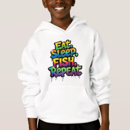 Ät Sova Fiska Upprepa Regnbågsgraffiti T Shirt