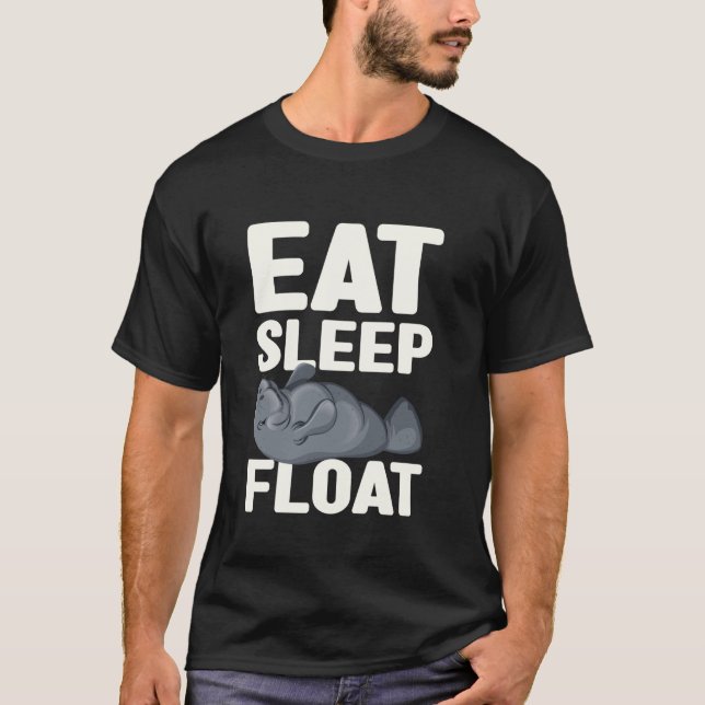 Ät Sova Flyta Manat Sjöko T Shirt (Framsida)