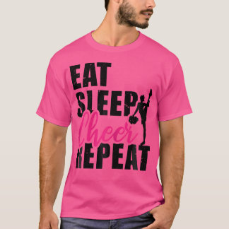 Ät Sova Glädja Upprepa Cheerleading Cheerleader Gy T Shirt