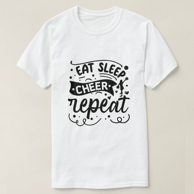 Ät Sova Glädja Upprepa T Shirt (Design framsida)