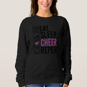 Ät Sova Glädje Upprepa Cheerleading Cheerleader Kv T Shirt