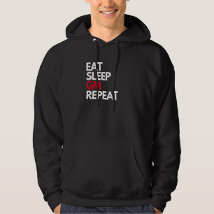 Ät Sova GM Upprepa NFT Krypto Slang God Morgon Hoodie