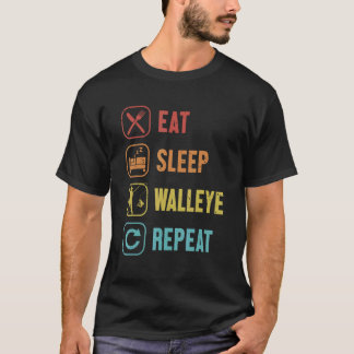 Ät Sova Gös Upprepa Gädda Krokar Lockbete Gös T Shirt