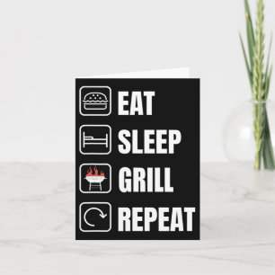 Ät Sova Grill Sista Bbq Griller Fars Dag Kort