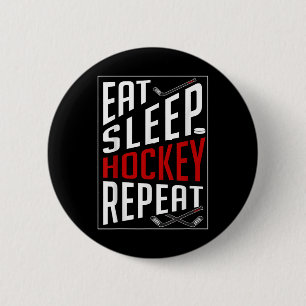 Ät Sova Hockey Upprepa Fält Ishockeyspelare F Knapp