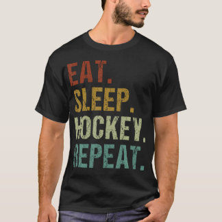 Ät Sova Hockey Upprepa Is T Shirt