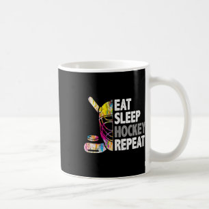 Ät Sova Hockey Upprepa Ishockey Älskare Barn Du Kaffemugg