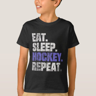 Ät Sova Hockey Upprepa Ishockey Landhockey Co T Shirt