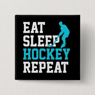 Ät Sova Hockey Upprepa Knapp