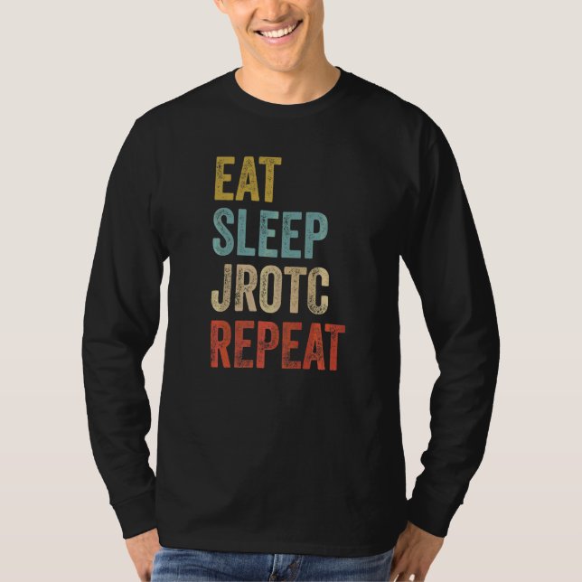Ät Sova JROTC Upprepa US Junior ROTC T Shirt (Framsida)