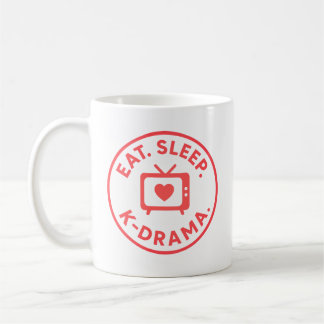 Ät. Sova. K-drama. Personlig Kaffemugg