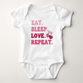 Ät Sova Kärlek Upprepa Alla hjärtans dag Körsbär H T Shirt