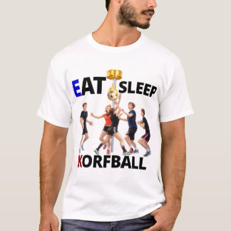 Ät, Sova Korfball: korfball män t-shirts