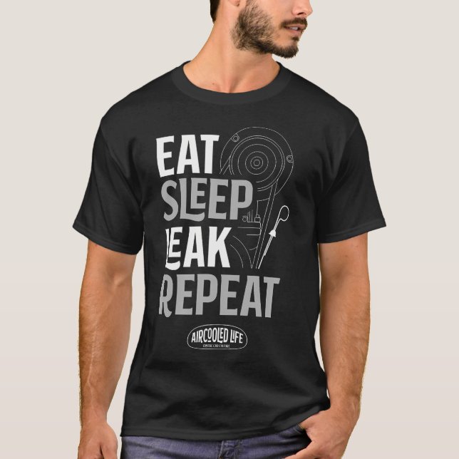 Ät Sova Läckage Upprepa Luftkyld Liv T Shirt (Framsida)