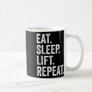 Ät Sova Lyfta Upprepa Fitness Bodybuilding Kaffemugg