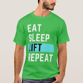 Ät Sova Lyfta Upprepa pojke T Shirt