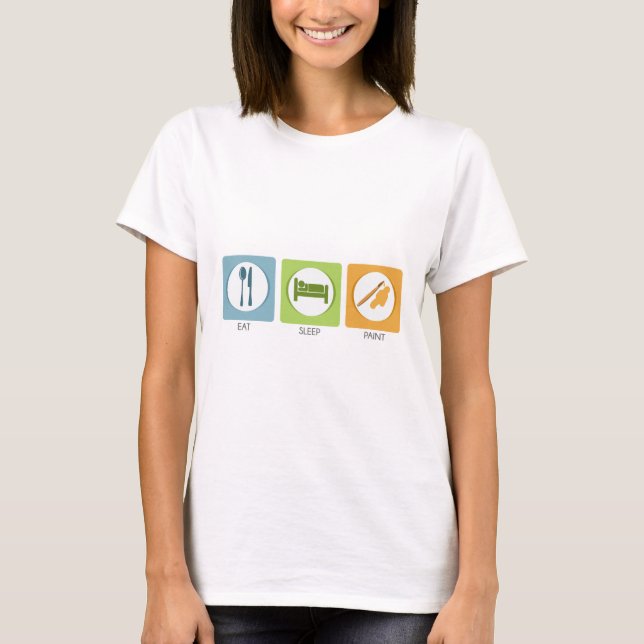 Ät Sova Måla T-shirt (Framsida)