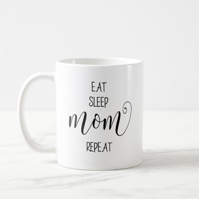 Ät Sova Mamma Citat  Kaffemugg (Vänster)