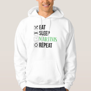 Ät. Sova. Martinis. Upprepa. Hoodie