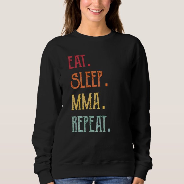 Ät Sova MMA Upprepa T Shirt (Framsida)