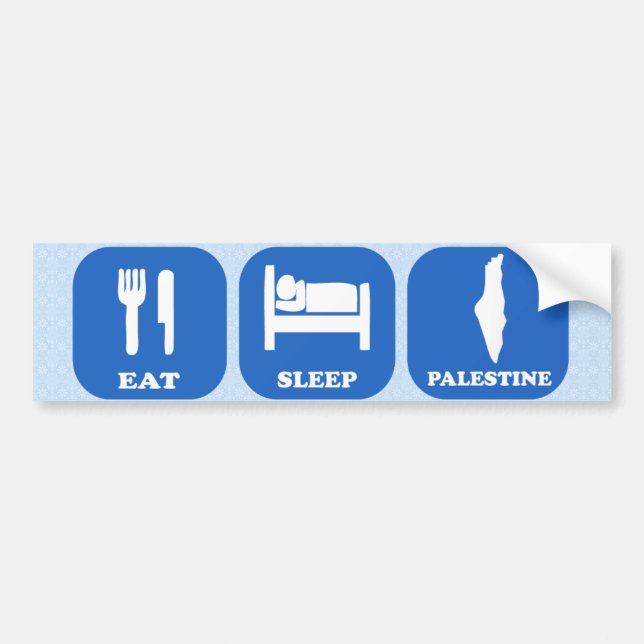Ät Sova Palestina Bildekal (Framsidan)